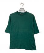 AURALEEオーラリー）の古着「BRUSHED SILK KNIT TEE」｜グリーン
