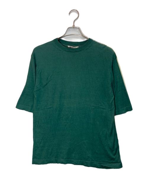 AURALEE（オーラリー）AURALEE (オーラリー) BRUSHED SILK KNIT TEE グリーン サイズ:3の古着・服飾アイテム