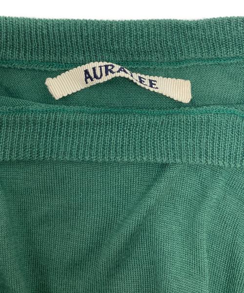 AURALEE（オーラリー）AURALEE (オーラリー) BRUSHED SILK KNIT TEE グリーン サイズ:3の古着・服飾アイテム