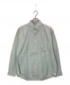 AURALEEオーラリー）の古着「CANDY STRIPE BD SHIRT」｜グリーン