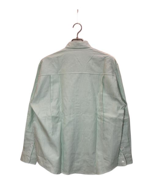 AURALEE（オーラリー）AURALEE (オーラリー) CANDY STRIPE BD SHIRT グリーン サイズ:3の古着・服飾アイテム