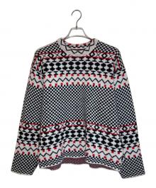 stussy×NOMA t.d.（ステューシー×ノーマティーディー）の古着「Jacquard CREW Knit」｜マルチカラー