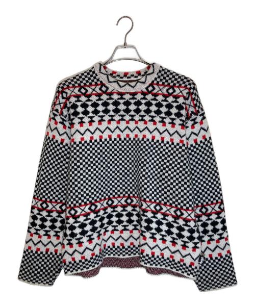 stussy（ステューシー）stussy (ステューシー) NOMA t.d. (ノーマティーディー) Jacquard CREW Knit マルチカラー サイズ:Sの古着・服飾アイテム