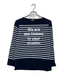 UNDERCOVER（アンダーカバー）の古着「ボーダーカットソー」｜ネイビー