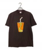 SUPREMEシュプリーム）の古着「プリントTシャツ」｜ブラウン