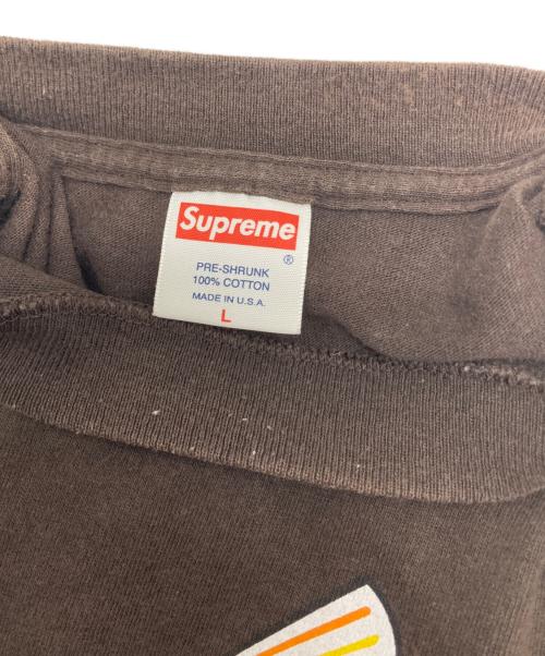 SUPREME（シュプリーム）Supreme (シュプリーム) プリントTシャツ ブラウン サイズ:Lの古着・服飾アイテム