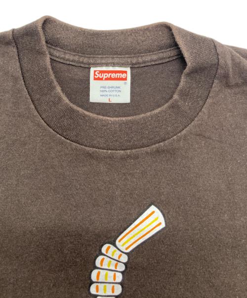 SUPREME（シュプリーム）Supreme (シュプリーム) プリントTシャツ ブラウン サイズ:Lの古着・服飾アイテム