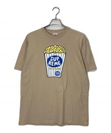 SUPREME（シュプリーム）の古着「ポップコーン プリントTシャツ」｜ベージュ