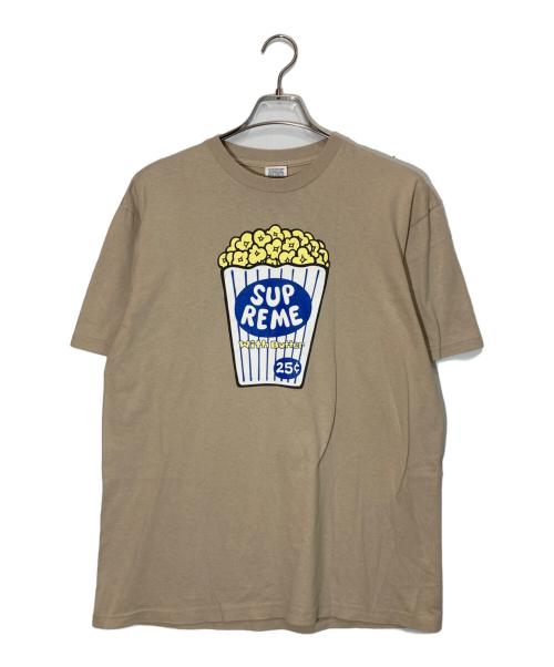 SUPREME（シュプリーム）Supreme (シュプリーム) ポップコーン プリントTシャツ ベージュ サイズ:Lの古着・服飾アイテム