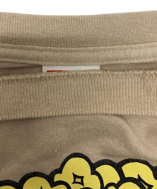 SUPREME（シュプリーム）Supreme (シュプリーム) ポップコーン プリントTシャツ ベージュ サイズ:Lの古着・服飾アイテム