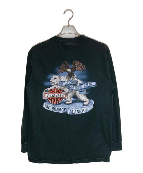 HARLEY-DAVIDSON（ハーレーダビッドソン）HARLEY-DAVIDSON (ハーレーダビッドソン) ロングスリーブカットソー ブラック サイズ:Ⅿの古着・服飾アイテム
