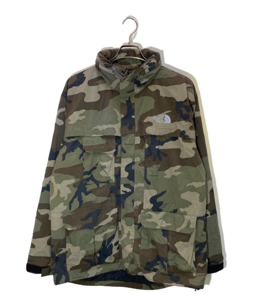 THE NORTH FACE（ザ ノース フェイス）THE NORTH FACE (ザ ノース フェイス) FRONTIERS PARKA カーキ×ベージュ サイズ:Lの古着・服飾アイテム