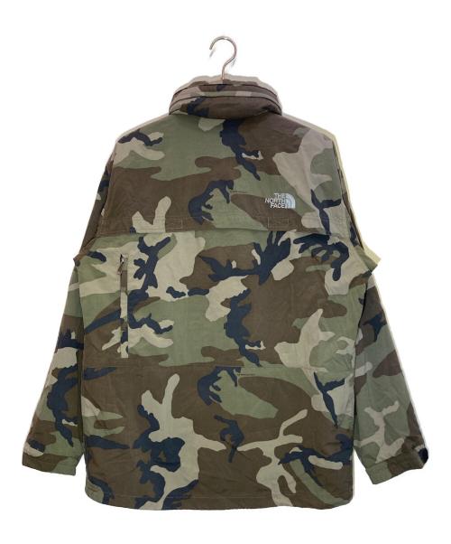 THE NORTH FACE（ザ ノース フェイス）THE NORTH FACE (ザ ノース フェイス) FRONTIERS PARKA カーキ×ベージュ サイズ:Lの古着・服飾アイテム