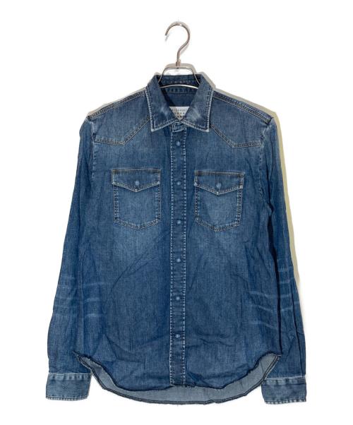 Maison Margiela（メゾンマルジェラ）Maison Margiela (メゾンマルジェラ) ウエスタンデニムシャツ インディゴ サイズ:Sの古着・服飾アイテム