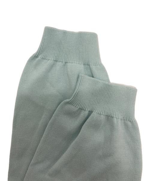 GRAN SASSO（グランサッソ）GRAN SASSO (グランサッソ) 12ゲージソフトコットンモックネックニット ブルー サイズ:46の古着・服飾アイテム