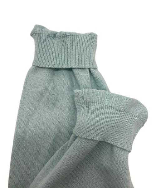 GRAN SASSO（グランサッソ）GRAN SASSO (グランサッソ) 12ゲージソフトコットンモックネックニット ブルー サイズ:46の古着・服飾アイテム