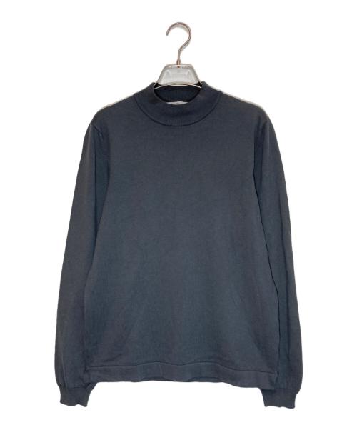 GRAN SASSO（グランサッソ）GRAN SASSO (グランサッソ) 12ゲージソフトコットンモックネックニット グレー サイズ:46の古着・服飾アイテム