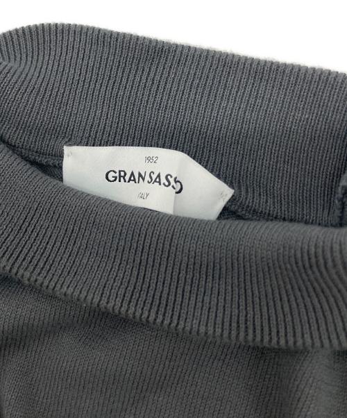 GRAN SASSO（グランサッソ）GRAN SASSO (グランサッソ) 12ゲージソフトコットンモックネックニット グレー サイズ:46の古着・服飾アイテム