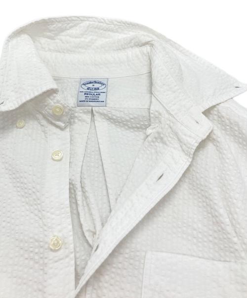 BROOKS BROTHERS（ブルックスブラザーズ）BROOKS BROTHERS (ブルックスブラザーズ) シアサッカーボタンダウンシャツ ホワイト サイズ:Sの古着・服飾アイテム