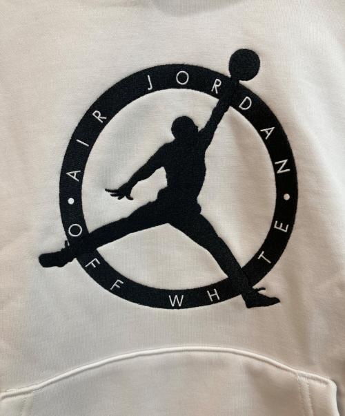 JORDAN BRAND（ジョーダン ブランド）JORDAN BRAND (ジョーダン ブランド) OFFWHITE (オフホワイト) AS M J OW HOODIE ホワイト サイズ:Ⅿの古着・服飾アイテム