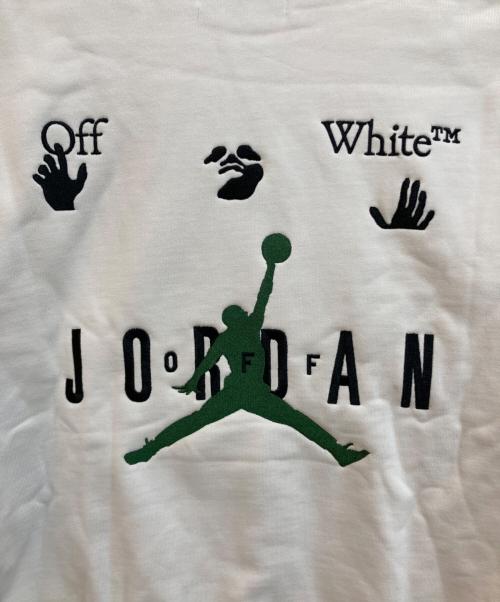 JORDAN BRAND（ジョーダン ブランド）JORDAN BRAND (ジョーダン ブランド) OFFWHITE (オフホワイト) AS M J OW HOODIE ホワイト サイズ:Ⅿの古着・服飾アイテム