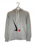 PLAY COMME des GARCONS×NIKEプレイコムデギャルソン×ナイキ）の古着「Play Hoodie」｜グレー