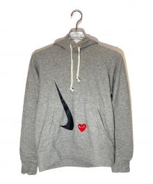 PLAY COMME des GARCONS×NIKE（プレイコムデギャルソン×ナイキ）の古着「Play Hoodie」｜グレー
