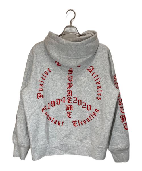 SUPREME（シュプリーム）Supreme (シュプリーム) Peace Hooded Sweatshirt グレー サイズ:Sの古着・服飾アイテム