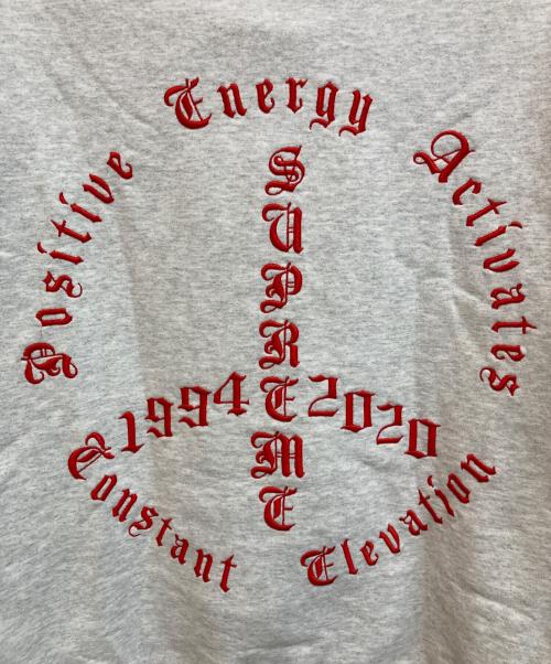 SUPREME（シュプリーム）Supreme (シュプリーム) Peace Hooded Sweatshirt グレー サイズ:Sの古着・服飾アイテム