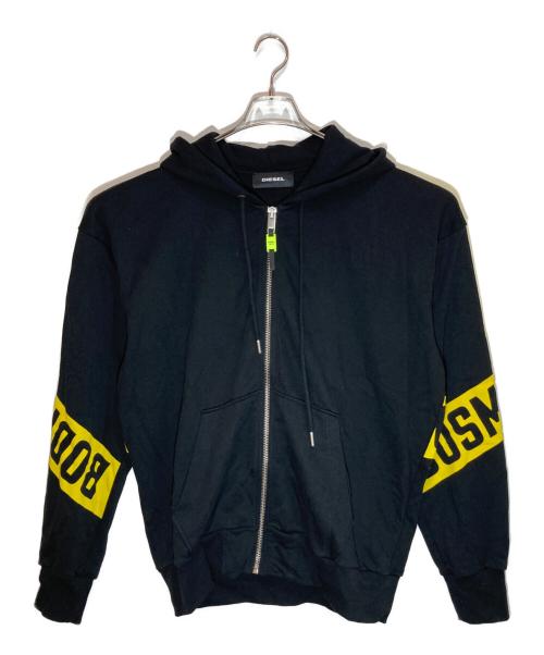 DIESEL（ディーゼル）DIESEL (ディーゼル) ジップパーカー ブラック サイズ:Lの古着・服飾アイテム
