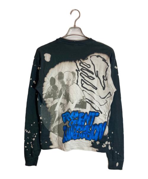 Travis Scott CACTUS JACK（トラヴィス・スコット カクタスジャック）Travis Scott CACTUS JACK (トラヴィス・スコット カクタスジャック) KAWS (カウズ) FRAGMENTS (フラグメント) ロングスリーブカットソー グレー サイズ:Sの古着・服飾アイテム