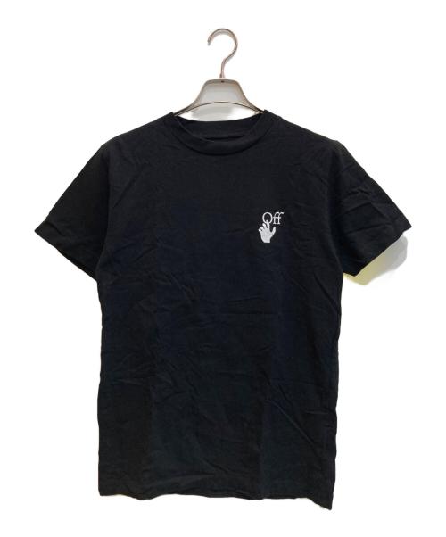 OFFWHITE（オフホワイト）OFFWHITE (オフホワイト) CUT HERE SLIM TEE ブラック サイズ:Sの古着・服飾アイテム