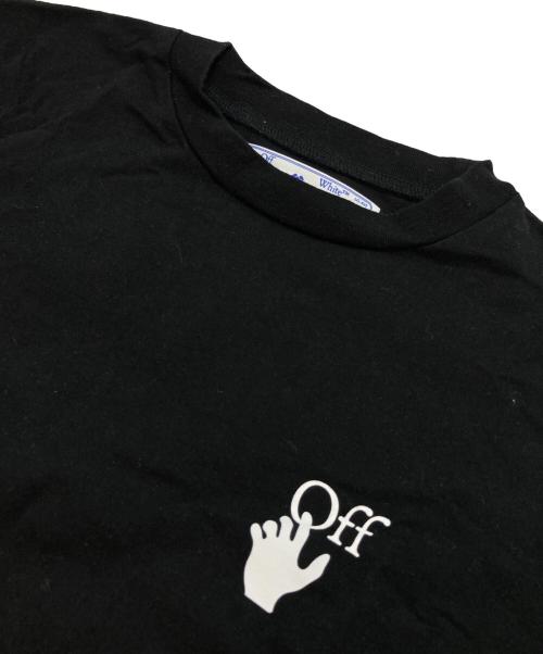 OFFWHITE（オフホワイト）OFFWHITE (オフホワイト) CUT HERE SLIM TEE ブラック サイズ:Sの古着・服飾アイテム