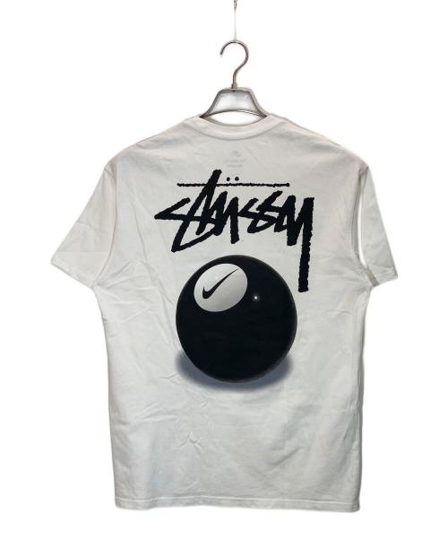 NIKE（ナイキ）NIKE (ナイキ) stussy (ステューシー) プリントTシャツ ホワイト サイズ:Ⅿの古着・服飾アイテム
