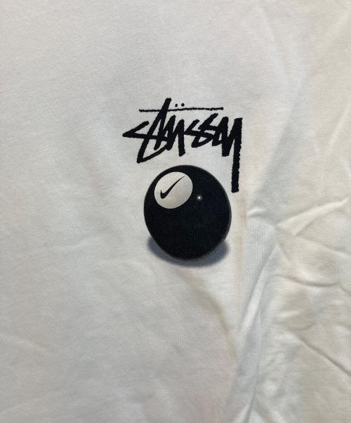 NIKE（ナイキ）NIKE (ナイキ) stussy (ステューシー) プリントTシャツ ホワイト サイズ:Ⅿの古着・服飾アイテム
