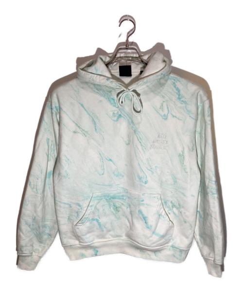 KITH（キス）KITH (キス) Mint Tie-Dye Hoodie ブルー×ホワイト サイズ:Sの古着・服飾アイテム