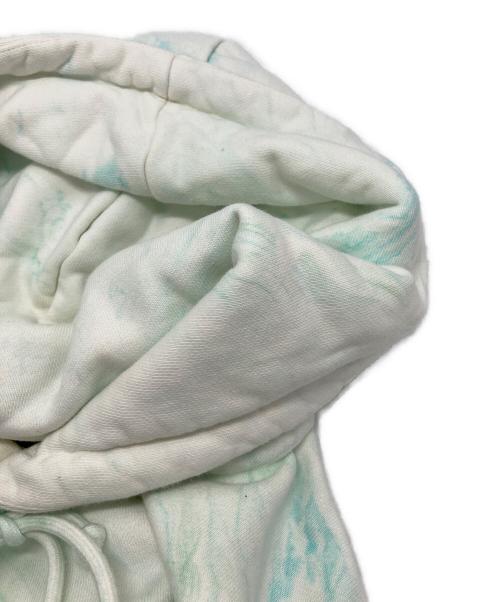 KITH（キス）KITH (キス) Mint Tie-Dye Hoodie ブルー×ホワイト サイズ:Sの古着・服飾アイテム