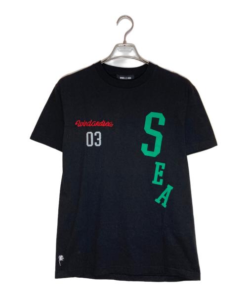 WIND AND SEA（ウィンダンシー）WIND AND SEA (ウィンダンシー) プリントTシャツ ブラック サイズ:Ⅿの古着・服飾アイテム