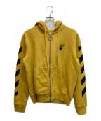 OFFWHITEオフホワイト）の古着「ジップパーカー」｜イエロー