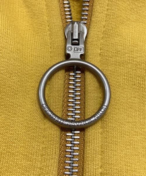 OFFWHITE（オフホワイト）OFFWHITE (オフホワイト) ジップパーカー イエロー サイズ:Ⅿの古着・服飾アイテム