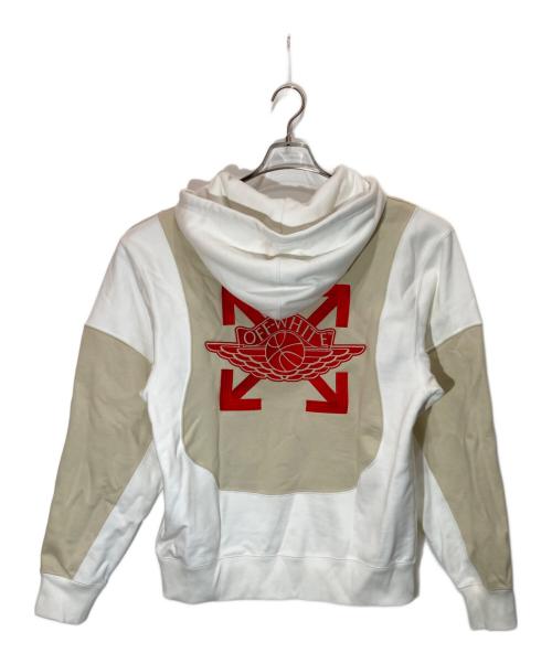 NIKE（ナイキ）NIKE (ナイキ) OFFWHITE (オフホワイト) AS J NRG ASW UC PO HOODIE JORDAN ホワイト×ベージュ サイズ:Sの古着・服飾アイテム