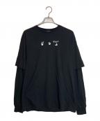 OFFWHITEオフホワイト）の古着「カットソー」｜ブラック