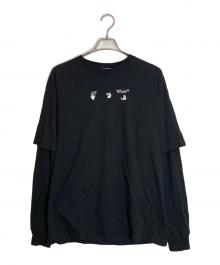 OFFWHITE（オフホワイト）の古着「カットソー」｜ブラック