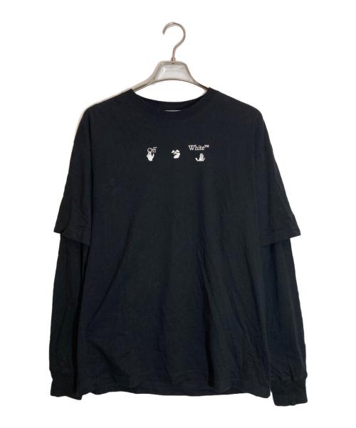 OFFWHITE（オフホワイト）OFFWHITE (オフホワイト) カットソー ブラック サイズ:Sの古着・服飾アイテム