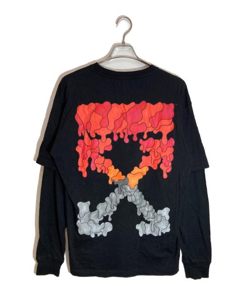 OFFWHITE（オフホワイト）OFFWHITE (オフホワイト) カットソー ブラック サイズ:Sの古着・服飾アイテム