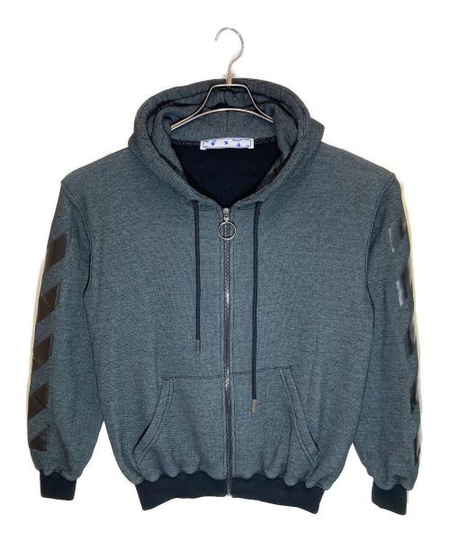 OFFWHITE（オフホワイト）OFFWHITE (オフホワイト) Arrows Hooded Jacket グレー サイズ:Sの古着・服飾アイテム