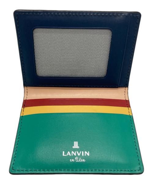LANVIN en Bleu（ランバンオンブルー）LANVIN en Bleu (ランバンオンブルー) カードケース ブルー サイズ:-の古着・服飾アイテム