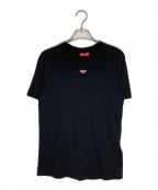 DIESELディーゼル）の古着「T REG NEW D FOIL T-SHIRT」｜ブラック