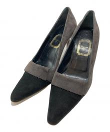 Christian Dior（クリスチャン ディオール）の古着「スウェードハイヒールパンプス」｜グレー