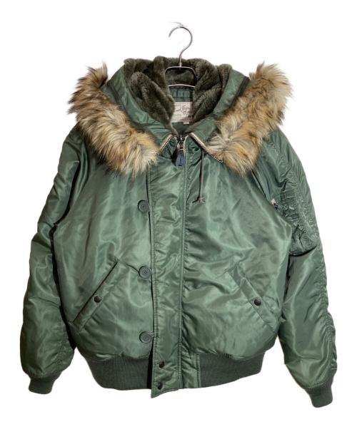 AVIREX（アヴィレックス）AVIREX (アヴィレックス) N-2Bフライトジャケット オリーブ サイズ:XLの古着・服飾アイテム